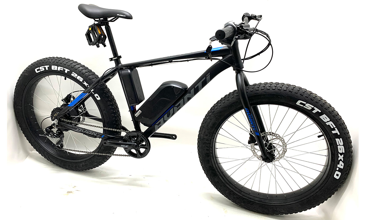 Фотография Электровелосипед Avanti Fat 26" 500W, 15Ah (2021) 2021 Черно-синий